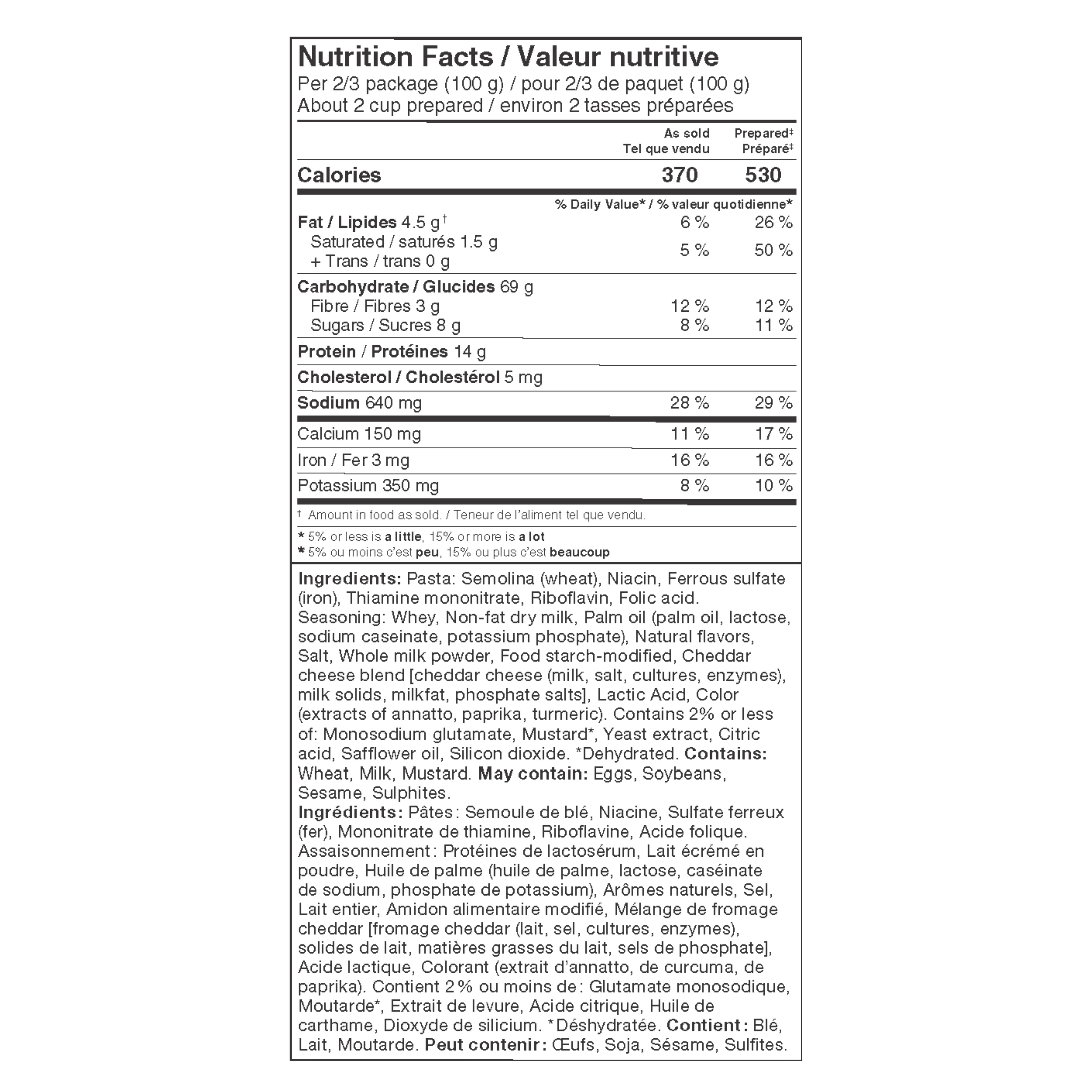Matheson Macaroni au fromage Originale