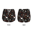 thumbnail image 3 of Balery Animal Koi Fish Pantalones cortos deportivos para mujer con forro y dos bolsillos, elásticos, para entrenamiento, gimnasio, yoga-Large, 3 of 7