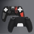 thumbnail image 4 of Funda protectora para mando PlayStation 5, funda antideslizante de silicona compatible con el mando PS5 Dual Sense con tapas para los pulgares, protectores para los joysticks y pegatina protectora, 4 of 9