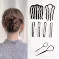 thumbnail image 4 of 7x Hair Side Combs Salon Metal Beauty Hair Styling For Girls Wedding Holiday, 4 of 5