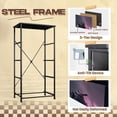 thumbnail image 4 of Gothic Dresser for Bedroom with 4 Storage Drawers Mystical Black Horse Purple Mane Dark Fantasy Atmosphere Dressers Chest of Drawers Steel Framed Fabric Closet Organizers for Entryway Kids Women, 4 of 8