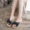 thumbnail image 6 of ZTTD Women's Shoes Wear Non-Slip Comfortable Fashion Bow Polka-Dot Slippers Black, 6 of 9