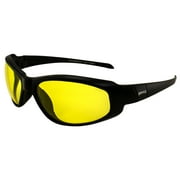Global Vision Hercules-2 Series Sport Safety Riding Sunglasses Black Frame Yellow Lens