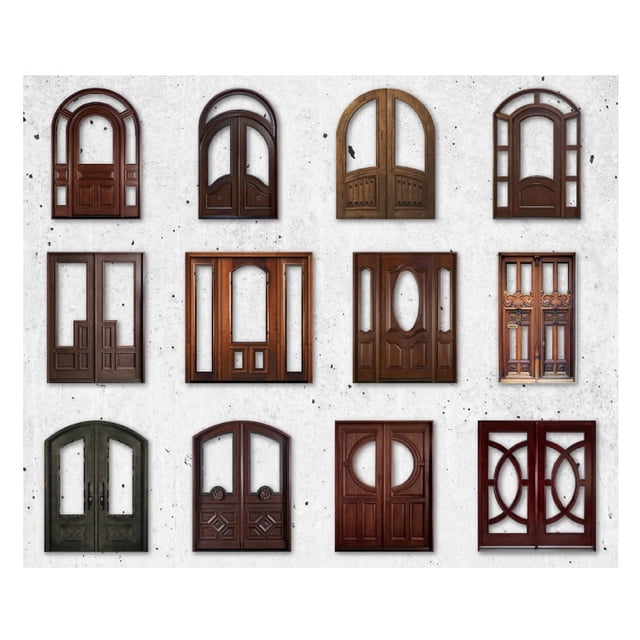 24 tarjetas de collage de papel para ventana, decorativas, estilo vintage, para puertas y ventanas, para diario, álbumes de recortes, tipo 1
