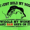 thumbnail image 3 of CafePress - Hold My Rod T Shirt - Light T-Shirt - CP, 3 of 4