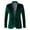 Green, variant on Clearance Sale Dihao Dress Jackets for Men Plus Size Casual Style Men's Glossy Stage Performance Costume formal Dress Suit Jacket