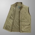thumbnail image 2 of Chaleco de caza y pesca a prueba de viento para hombre, chaqueta sin mangas con cuello levantado para primavera y otoño, ropa, chaleco, 2024, 2 of 5