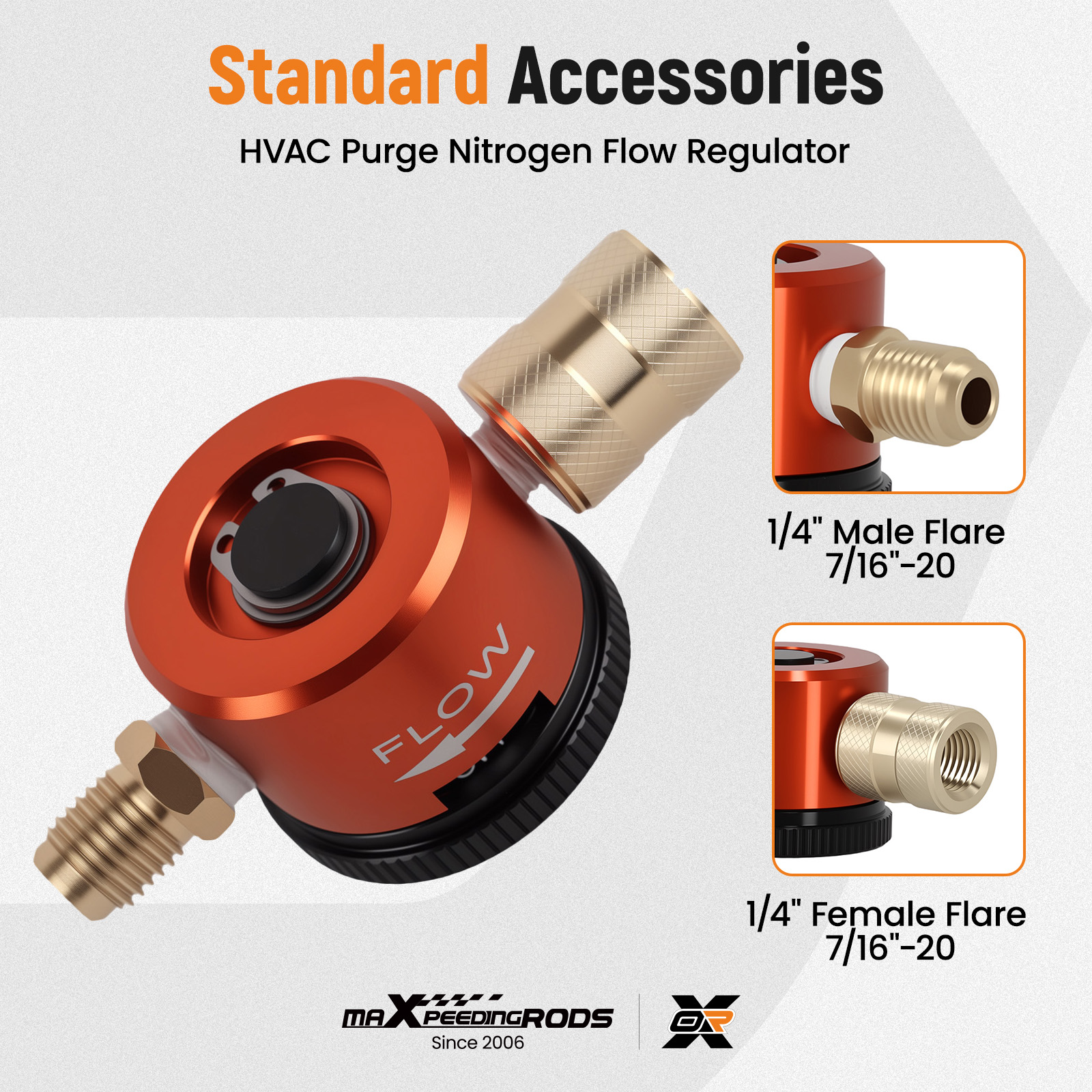 maXpeedingrods Nitrogen Purge Regulaor Tool, HVAC Purge Nitrogen Flow Regulator, Nitrogen Purge Tool
