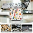 thumbnail image 6 of Yayeee Ashtray with Lid for Cigarette Smokeless Stainless Steel Home Ash Holder, Beige Geometric, 6 of 7