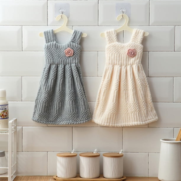 Toallas de Mano de Terciopelo, Microfibra Suave y Agradable para La Piel, Muy Absorbentes, Antipelusas, Multiusos para Cocina, Baño y Decoración Del Hogar, Beige/Verde, 36 X 27 Cm