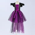 thumbnail image 2 of KVPLBQFD Halloween Black Dress Girls Long Sleeve Dress Black Costume Purple Princess Dress Basketball Clothes 4t Girls Clothes Boys Gifts Age 10-12, 6-7 Years, 2 of 5
