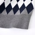 thumbnail image 6 of AHTJRT Boys Girls V Neck Sweater Vest Fashin Classic Argyle Graphics Printed Pullover Warm Knitted Sleeveless Sweater Jersey College Style Vest Blue 4-5 Years, 6 of 6