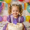thumbnail image 6 of Birthday Number Candle, Glitter Purple Crown, 1 Piece, for Birthday Party Cake Decoration, 6 of 6