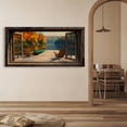 thumbnail image 6 of Lake Boat Window Canvas Wall Art - Nature Scenery Coastal Pictures Landscape Canvas Prints, Horizontal Modern Painting Artwork for Living Room Bedroom, 6 of 7