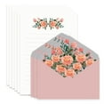 thumbnail image 1 of Set de Papelería y Sobres, Diseño de Flores 40 Papeles de Papelería y 20 Sobres para Escribir Cartas, Regalo de Cumpleaños, 1 of 5