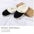 thumbnail image 5 of Womens Slipper Warm Comfy Memory Foam House Slippers Knitted Shoes Faux Fur Lined Anti-Skid Rubber Sole Bedroom Cozy Indoor Outdoor Slippers, 5 of 13