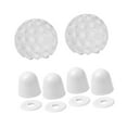thumbnail image 3 of Tapas para tornillos de inodoro decorativas, prácticas y sencillas. Conjunto blanco, 3 of 9