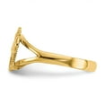 thumbnail image 4 of 14K Yellow Gold Ring Band Themed Polished Horse, Size 5, 4 of 5