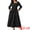 Black, variant on Women's Long Sleeve Square Neck Flowy Tiered Maxi Dress M Black