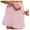 Rose Gold, variant on Women High Waist Tennis Skirts with Inner Shorts Tummy Control Skirts Suit for Tennis (Rose Gold XXXXXL)