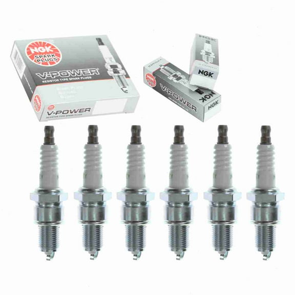 6 pc NGK V-Power Spark Plugs compatible with Chrysler LeBaron 3.0L V6 1990-1995