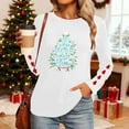 thumbnail image 4 of Craaazy Christmas Round Neck Long Sleeve Xmas Printed Shirts Funny Merry Christmas Sweatshirt Women's Tops Gifts, 4 of 9