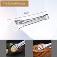 thumbnail image 2 of 6 Pcs Pinces de Service, Pinces de Buffet de 7 Pouces, Pince Alimentaire en Acier Inoxydable Petits Ustensiles de Service pour Cuisiner, Recevoir, Salade, Barbecue, Buffet, Toast et Steak par Sunenlyst (Pinces de Buffet en Acier Inoxydable), 2 of 5
