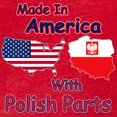 thumbnail image 3 of CafePress - America With Polish Parts Women's Football T Shirt - Womens Football Shirt, 3 of 4