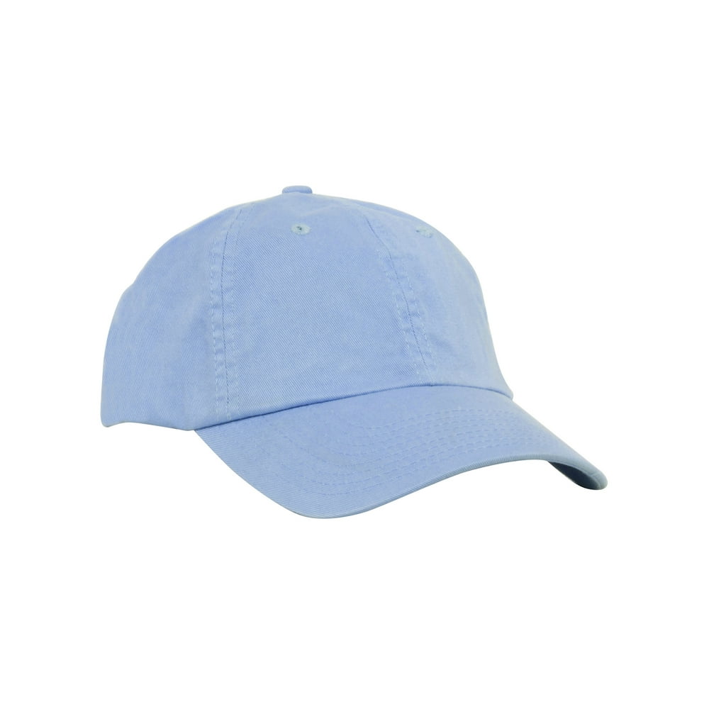 MG - Low Profile Dyed Cotton Twill Cap - Sky Blue - Walmart.com ...