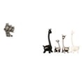 thumbnail image 1 of Figuras de jirafa y búho, estatua, adorno de mesa, escultura de cerámica, decoración central, sala de estar creativa, gabinete de oficina, escritorio,, 1 of 8