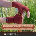 thumbnail image 3 of Wool Knit Fingerless Mittens - Super Soft Merino Wool - Made in the USA - Copper, 3 of 7