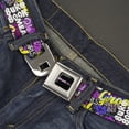 thumbnail image 2 of Paramount Pictures Belt, Seatbelt Buckle Belt, Mean Girls Catch Phrases Collage Black Multi Color, 30 to 44 Inches, 2 of 9