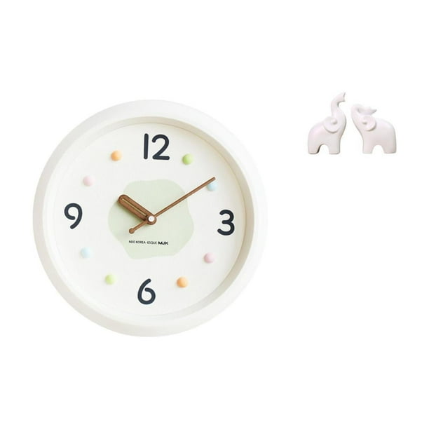 Escultura De Reloj De Pared De Elefante Contemporáneo Con Números Silenciosos, Adorno Decorativo De Animal Para El Hogar, La Oficina, La Sala De Estudio, La Entrada Y La Decoración Del
