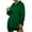 Green, variant on QUYUON Long Hooded Sweatshirt Women Hoodies Dress Drawstring Pockets Long Sleeve Hoodie Pullover Tops Side Split Hem Blouse Shirts Fall Sweatshirts Winter Sweater Coat Blue L