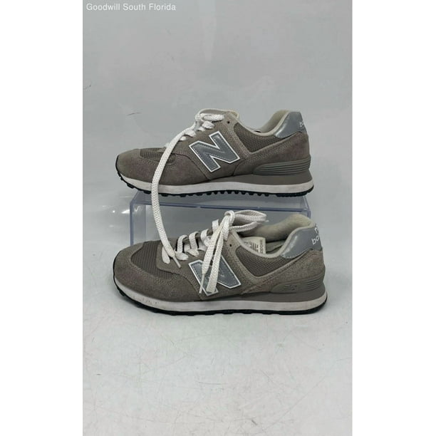 New Balance Mens 574 ML574EVG Gray Lace-Up Low Top Sneakers Shoes Size 5 D