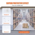 thumbnail image 3 of KFFKFF Clear PVC Strip Curtain, 164' Length x 8" Width x 0.08" Thickness, Smooth Plastic Door Strips for Entryways in Supermarkets, Garages, Warehouses, Barns, and Animal Shelters, 3 of 9