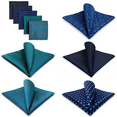 thumbnail image 3 of 5 Pieces Assorted Mens Silk Pocket Square Handkerchiefs Set 20, 3 of 7