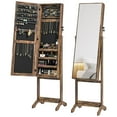 thumbnail image 1 of HOMCOM Jewelry Cabinet Floor Standing, Lockable Jewelry Organizer, 1 of 9