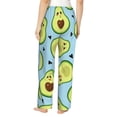thumbnail image 3 of Fotbe Avocado and Hearts Women's Pajama Pants,Sleepwear Pants,Pj Bottoms Drawstring And Pockets-Medium, 3 of 9