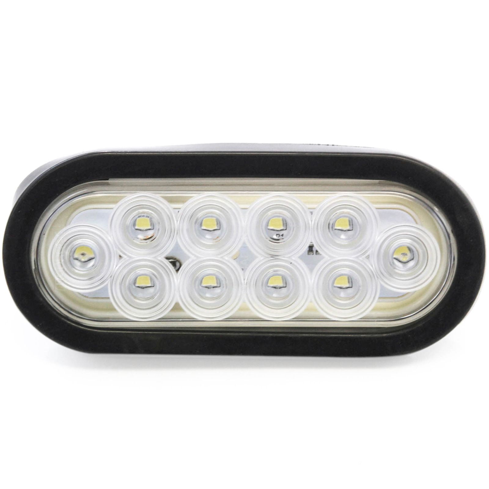 6" Oval Clear LED Reverse Back-up Light Flush Mount Trailer Truck - Walmart.com