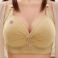 thumbnail image 3 of Bra for Seniors New Wireless Bras for Women Lace Flower Bras No Underwire Plus Size Bras Comfortable Push up Bralette Soft Everyday Bras Bra for Woman Wireless Seamless Bra Beige, 3 of 5