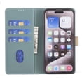 thumbnail image 2 of Premium RFID Blocking Wallet Case for Motorola Moto Thinkphone 25 with 3 Card Slots & Stand Green, 2 of 5
