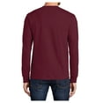 thumbnail image 2 of Mafoose Mens Long Sleeve Essential T-Shirt Cardinal Small, 2 of 6