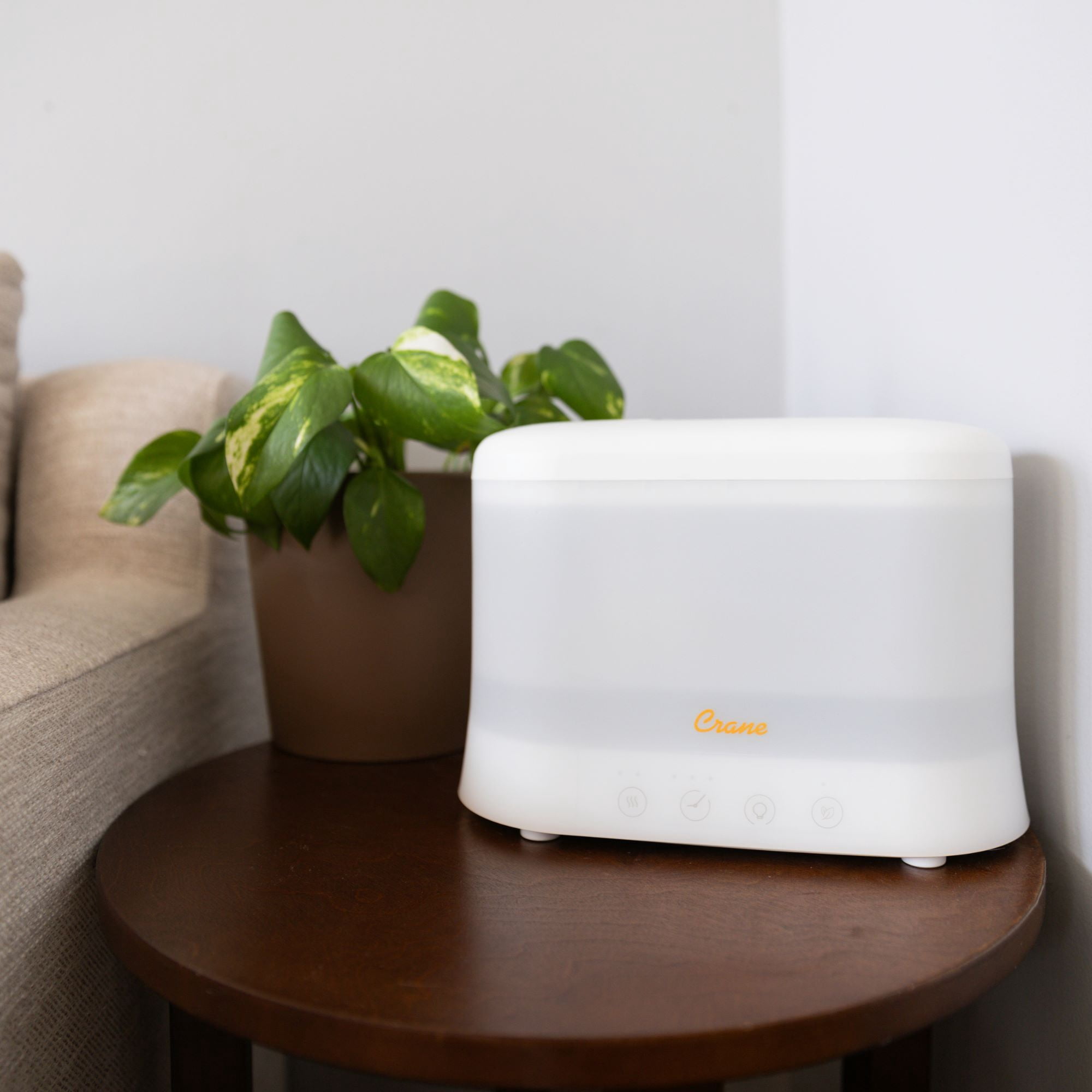 Crane 0.5 gal Top Fill Cool Mist Humidifier & Essential Oil Diffuser