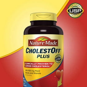 Nature Made CholestOff Plus with Plant Sterols & Stanols, Proven To Lower Cholesterol, 450mg, 200 Ct