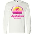 thumbnail image 3 of Inktastic Summer Enjoy the Sunshine Myrtle Beach South Carolina Pink Long Sleeve T-Shirt, 3 of 5