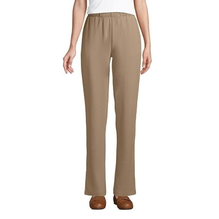 Lands End Women S Sport Knit Pants Rich Camel Regular X-Large