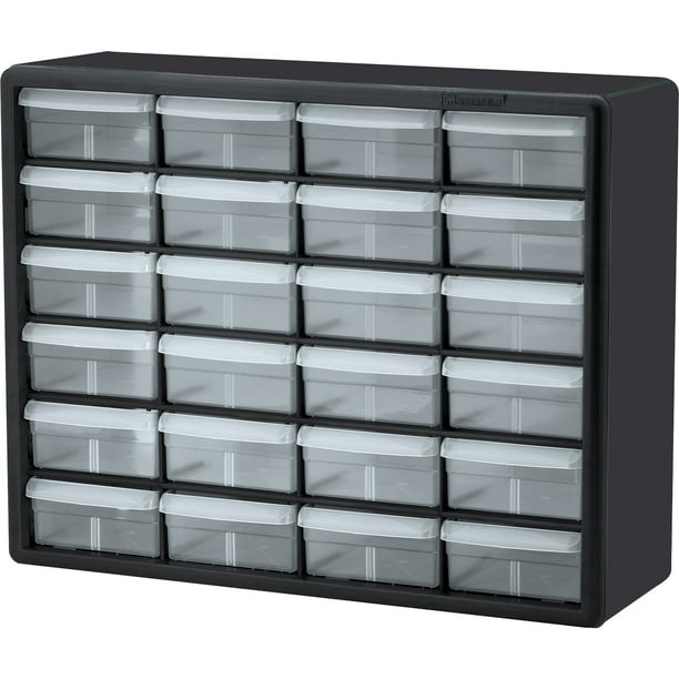 Akro Mils 24 Drawer Plastic Storage, Storage Cabinets With Shelves And Drawers