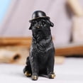 thumbnail image 1 of Estatua de perro de resina, figurita de Animal, adornos artesanales para decoración para hogar, Animal coleccionable en miniatura, , muebles para Macarena Figurilla de resina, 1 of 7
