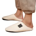 thumbnail image 3 of Fuzzy Slippers For Women Men Couples Winter Home Cotton Slippers Soft Bottom With Thickened Velvet Warm Slippers Warm Cozy Winter House Slippers Bedroom Indoor House Shoes, 3 of 7